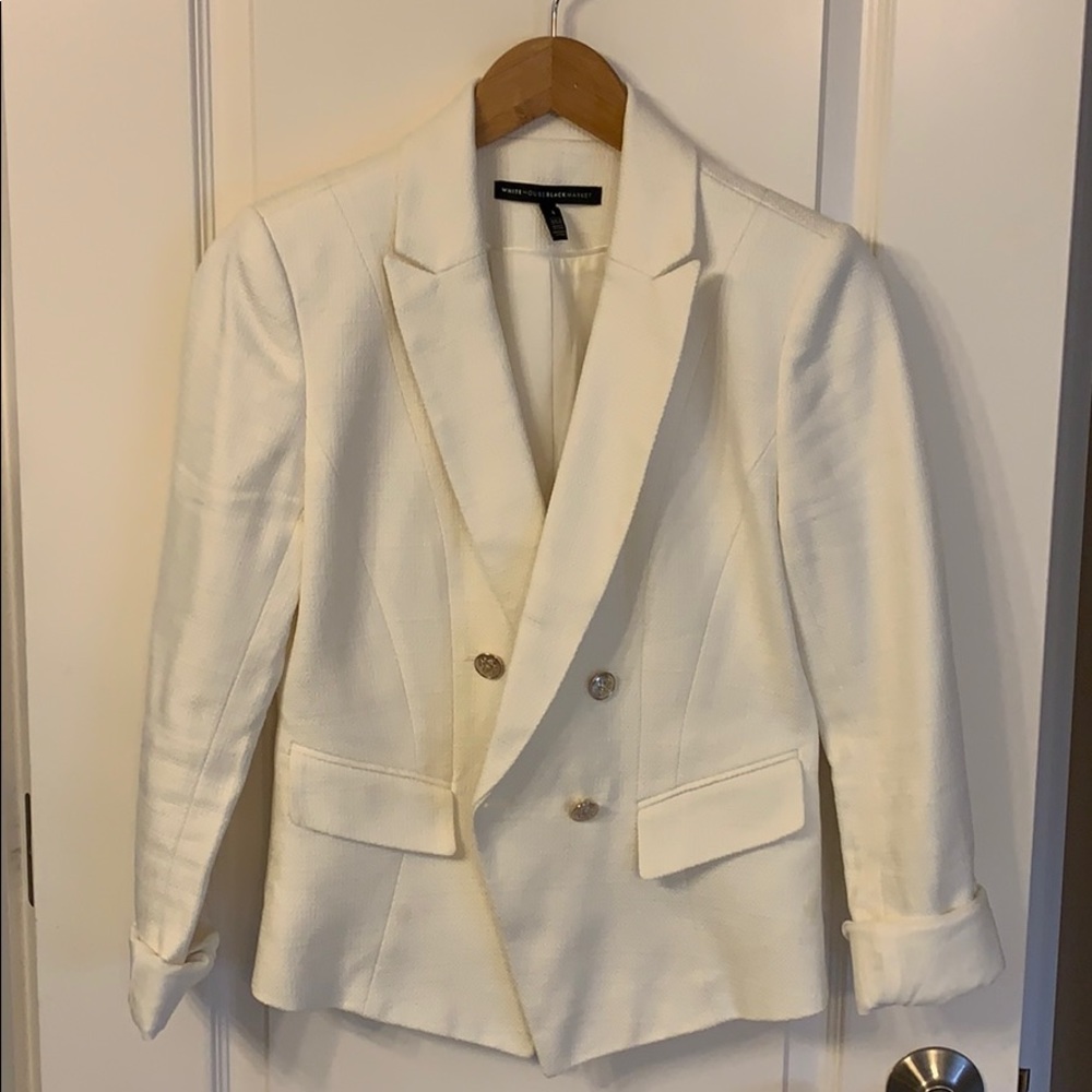 *BUNDLE % OFF* WHBM Cream Business Jacket